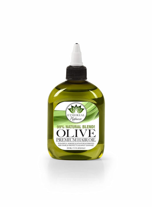 Ethereal Nature 99% Natural Hair Oil Blend Olive, Clear, 7.10 Fl Oz