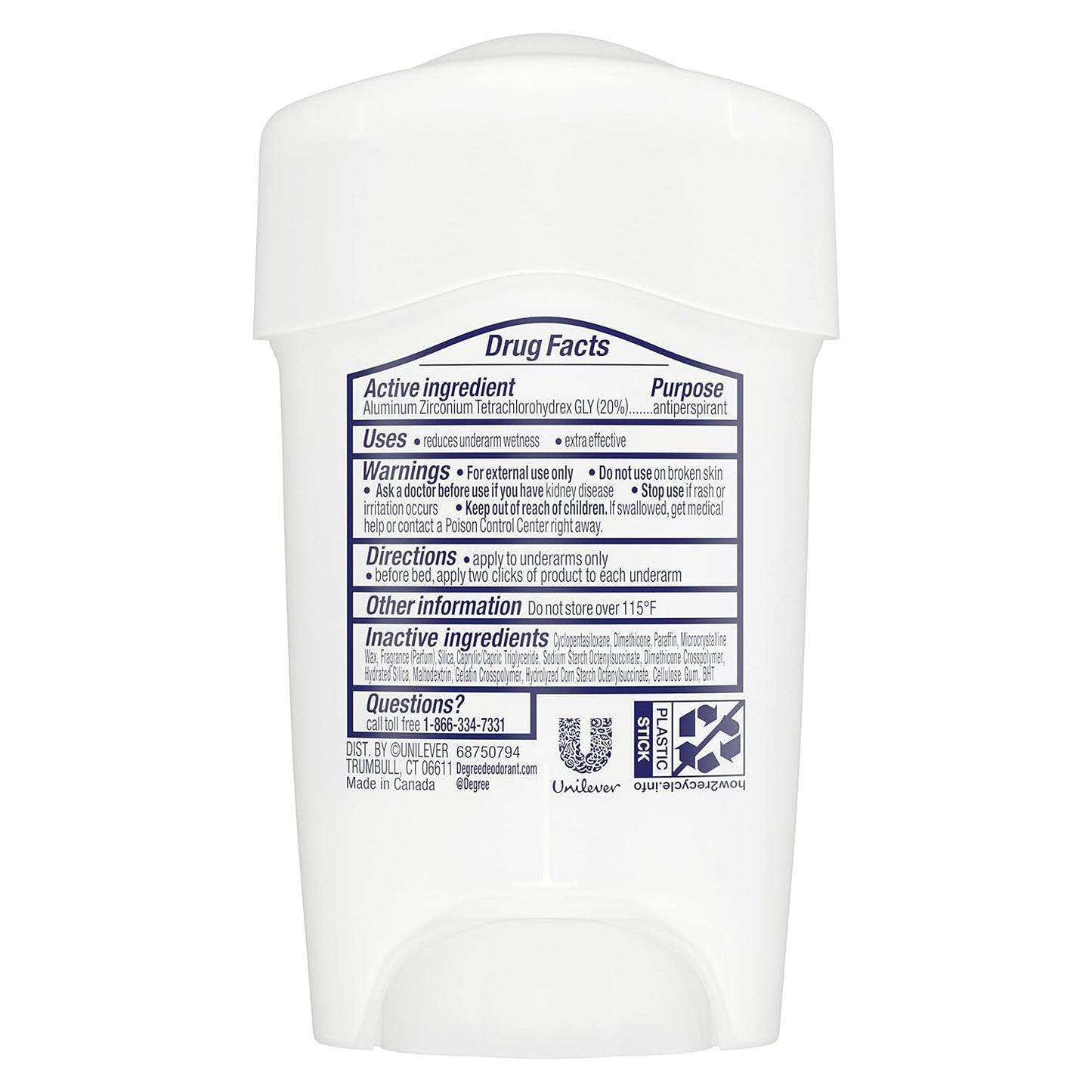 Degree Clinical Protection Antiperspirant Deodorant 72-Hour Sweat & Odor Protection 5-in-1 Antiperspirant for Women 1.7 oz