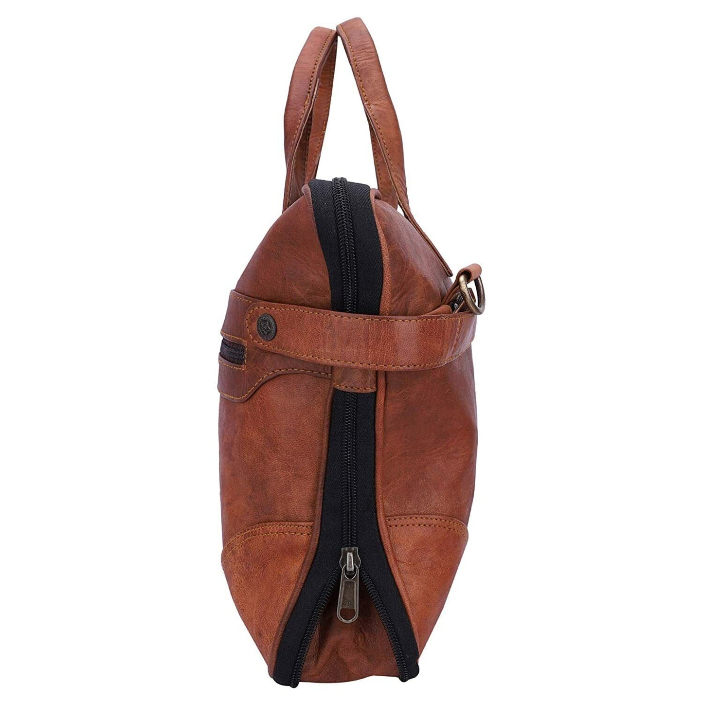 15" Laptop Sleev Briefcase Satchel Bag Men's Leather Genuine Vintage Messenger